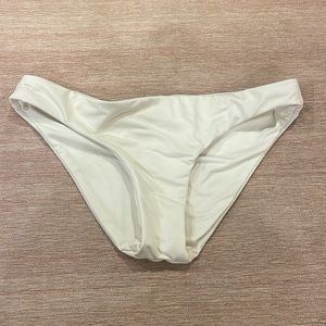 BECCA BY REBECCA VIRTUE WHITE BIKINI BOTTOMS